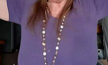 Mariaold Passionately Shakes Her Huge Bouncing Tits