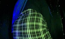 She shows off in skirt without panties, waiting for him to fuck her