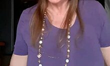 Mariaold Passionately Shakes Her Huge Bouncing Tits