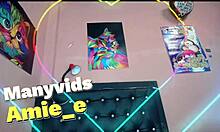 Watch this slut gag on deepthroat with spit all over his face