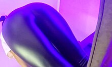 I’m Obsessed with Latex Pants, Leggings, and High Heels on This Barefoot Milf