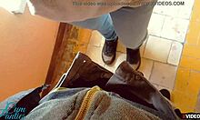 Yo, stepbrother and stepsister get naughty helping each other cum in panties outdoors.