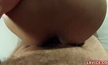 Ladyboy Hannah Bent Over for Hard Assfucking