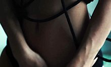 Cyncyncyn Teases in Light Bondage with Small Tits