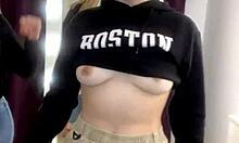 Look at these juicy Russian tits dancing!