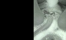 They're playing in the bathtub with cumshots!