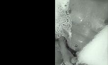 They're playing in the bathtub with cumshots!