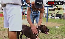 Young Novinho Takes on Huge Cocks from the Neighborhood Guys