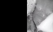 They're playing in the bathtub with cumshots!