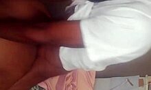 Ebony amateur bent over for BBC doggystyle.