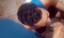 The virgin boy explores new experiences