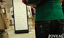 Appealing teen adores sexy fucking in pov blowjob and doggystyle