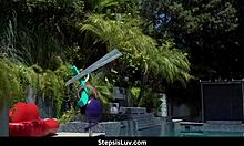 Special video for stepbro features gizelle blanco's small tits in pov blowjob