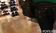 Appealing teen adores sexy fucking in pov blowjob and doggystyle