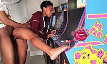 sex while gaming deepthroat cum in mouth