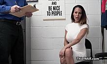 man, this big tit mature suspect got drilled hard by security!