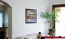 Teen stepsister gives handjob in high definition POV.