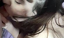 my stepsister gave me a blowjob, then i fucked her and came on her face