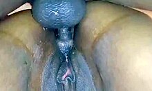 BBW wife gets anal creampie from big black cock in amateur scene