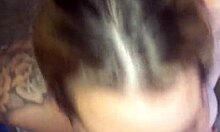 early morning cum shot in blonde's thong