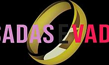 Casada sits on cock for interracial fuck