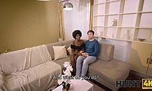 Ebony slut cheats with old black man.