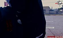 Brunette teen with natural tits gets picked up from a club