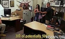 Tight body getting bare in shop reality video