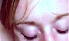 Amateur Ex-Girlfriend Taking Facial Shots