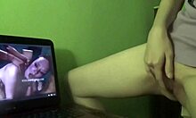 Amateur Redhead Milf Gets Dry Humping Orgasm While Watching Homemade Porn