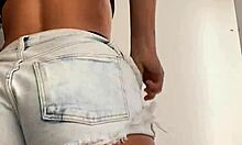 Yo, my naughty wife tried shorts at the mall store!