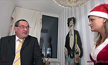 Old man fucks teen 18+ on Christmas Eve?