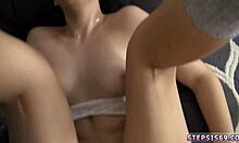 Ebony teens on bus tease annoying stepbrother with hardcore sex