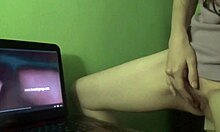 Amateur Redhead Milf Gets Dry Humping Orgasm While Watching Homemade Porn