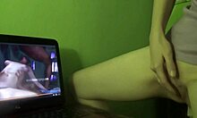 Amateur Redhead Milf Gets Dry Humping Orgasm While Watching Homemade Porn