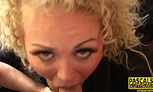 Does this busty milf sub suck cock?