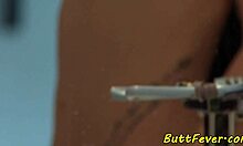 babe gets assfucked hard and fingered.