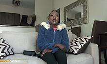 this real amateur ebony teen with petite tits and juicy ass gets pounded hard by her favorite big cock