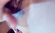 Latina Wife Teases Big Clit and Tits in Public Solo