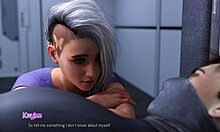 Man, I’m so horny, cyberpunk blonde rides friend’s face with anal play