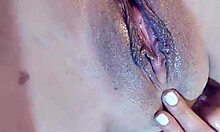 Latina Wife Teases Big Clit and Tits in Public Solo