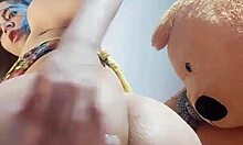 Latina Wife Teases Big Clit and Tits in Public Solo