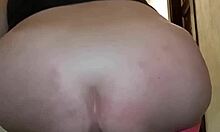 Blonde Slut Stretches Ass While Friend Watches TV