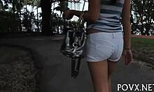 give me that blowjob in the outdoor, teen