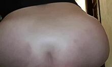 Blonde Slut Stretches Ass While Friend Watches TV