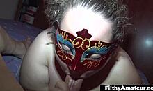 two young bbw amateurs orgasm in nasty threesome