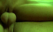 Skinny teen Amia Miley blows huge cock for cumshot