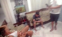 Hey, that latina friend with tattoos and big ass is swinging with us tonight, interracial fun with monster cock