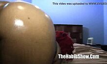 Phat juicy ebony booty needs to slob on big black cock