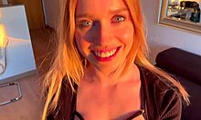 Beautiful Babe Looks Stunning Sucking My Dick with Sloppy Skills